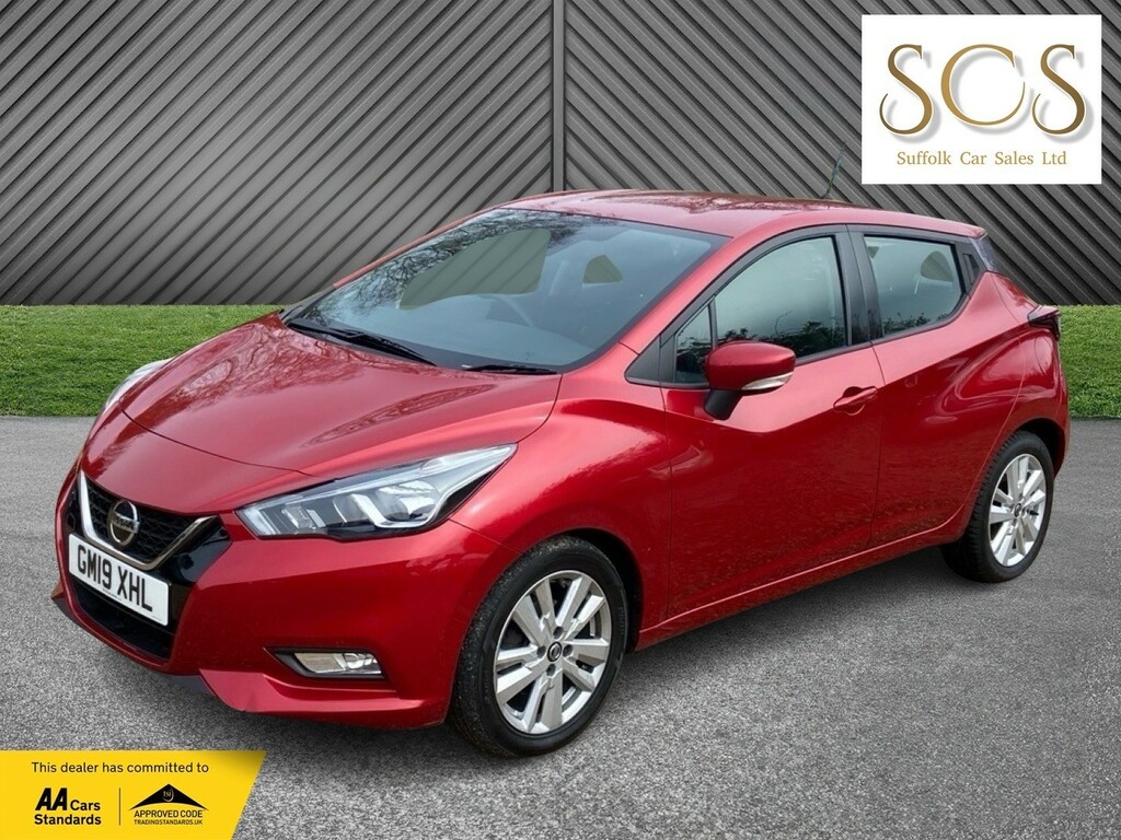 Nissan Micra Hatchback 1.0 Ig-t Acenta 201919 GM19XHL Red #3