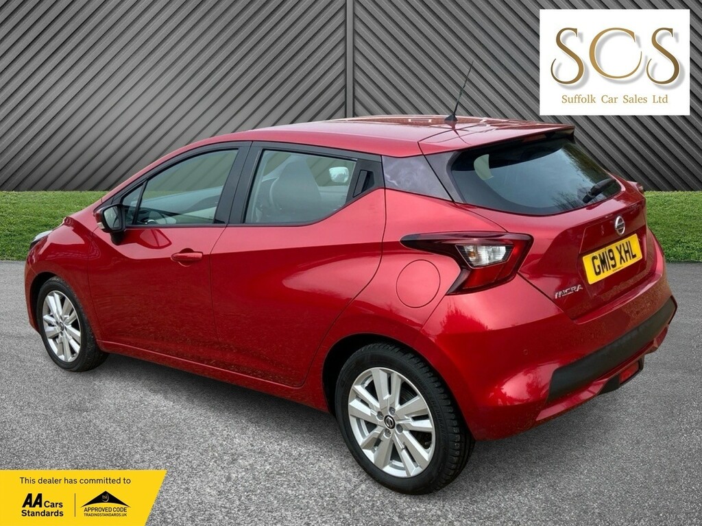 Nissan Micra Hatchback 1.0 Ig-t Acenta 201919 GM19XHL Red #5