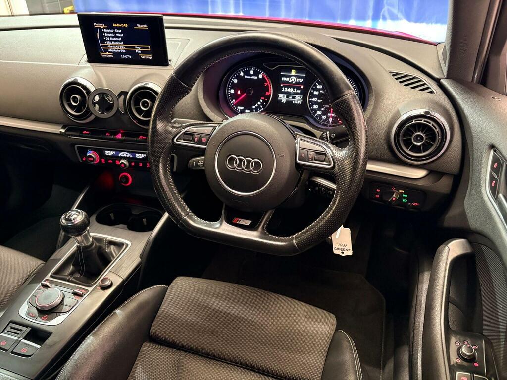 Audi A3 Saloon 1.4 Tfsi Cod S Line Euro 6 Ss 2015 Red #4