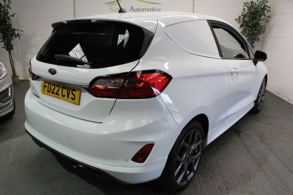 Ford Fiesta Car Derived Van 1.0T Ecoboost Mhev Sport Euro 6 S FD22CVS White #2