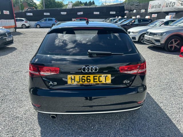 Audi A3 1.6 Tdi Sport Hatchback HJ66ECT Black #4