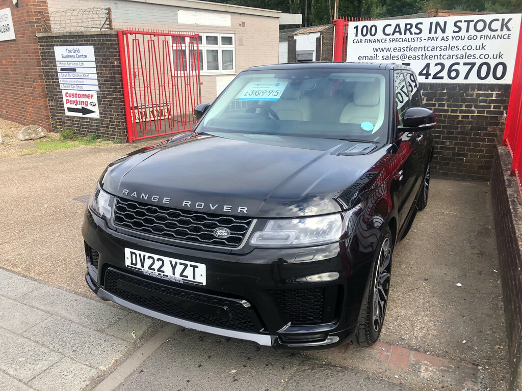Land Rover Range Rover Sport 3.0 D300 Mhev Hse Silver Suv Black #3