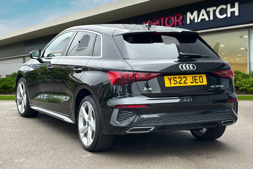 Audi A3 1.4 Tfsie 40 S Line Sportback S Tronic Euro 6 Ss YS22JEO Black #2