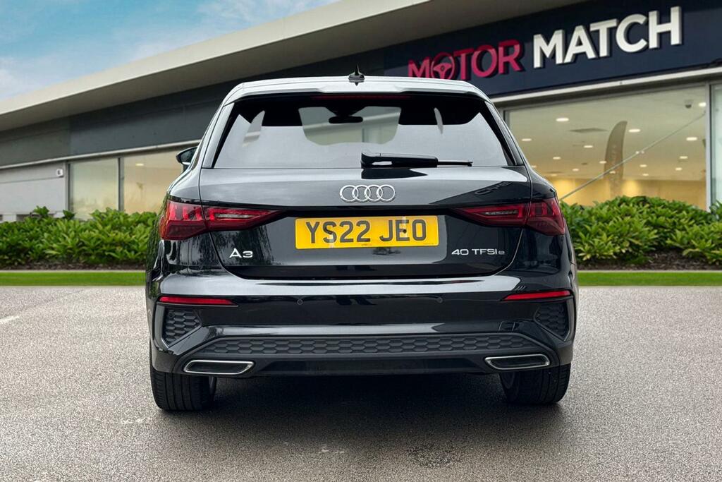 Audi A3 1.4 Tfsie 40 S Line Sportback S Tronic Euro 6 Ss YS22JEO Black #4