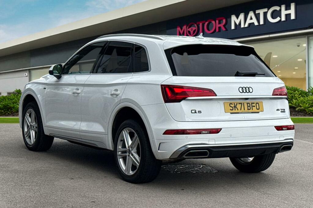 Audi Q5 2.0 Tfsi 45 S Line S Tronic Quattro Euro 6 Ss 5 SK71BFO White #2