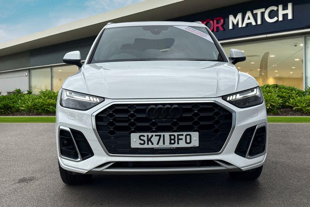 Audi Q5 2.0 Tfsi 45 S Line S Tronic Quattro Euro 6 Ss 5 SK71BFO White #5