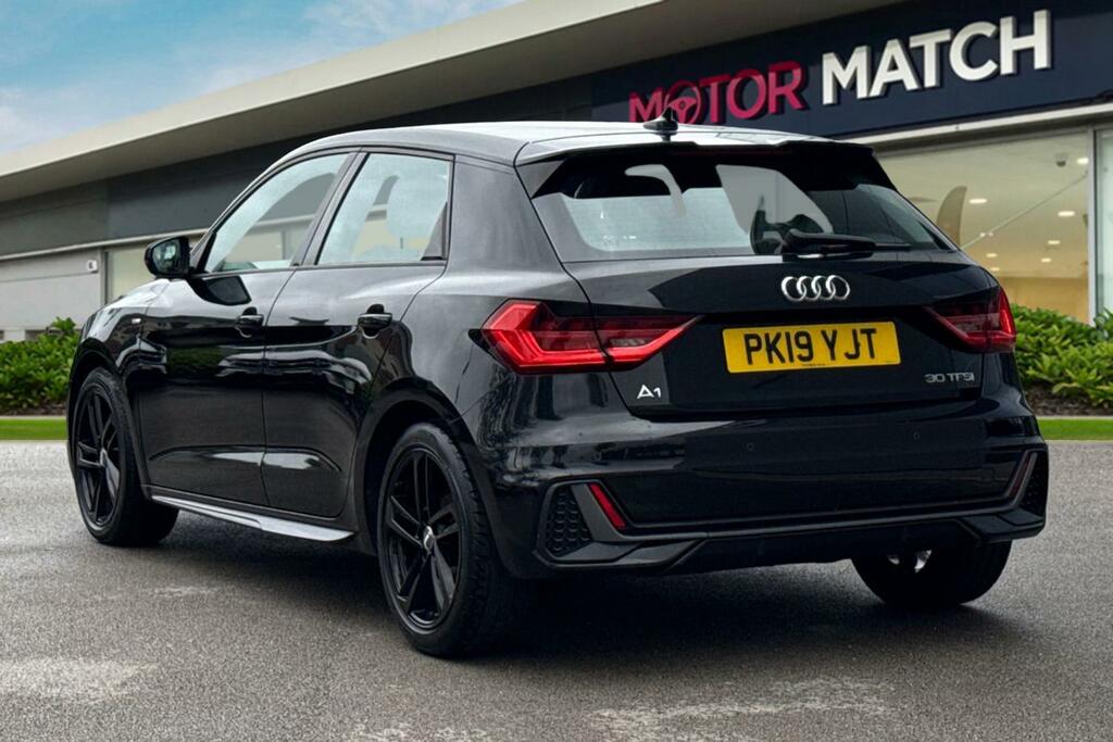 Audi A1 1.0 Tfsi 30 S Line Sportback Euro 6 Ss PK19YJT Black #2