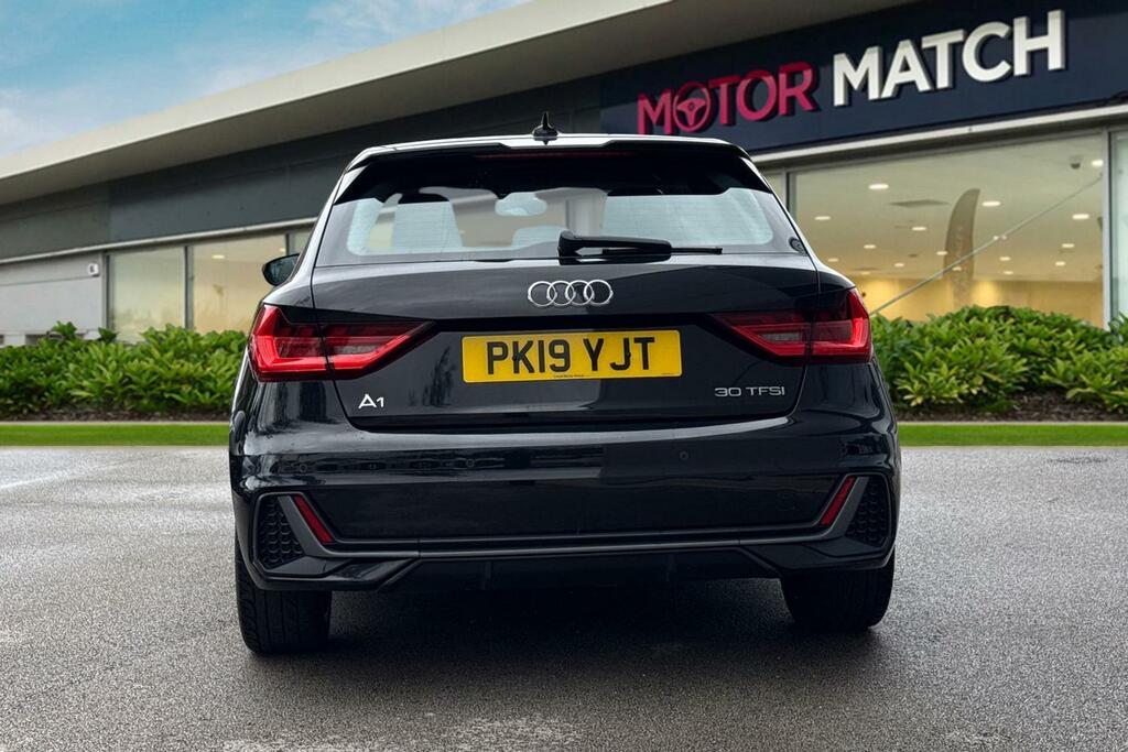 Audi A1 1.0 Tfsi 30 S Line Sportback Euro 6 Ss PK19YJT Black #4