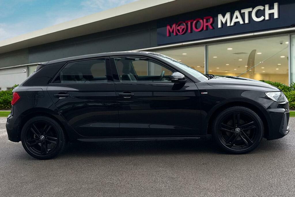 Audi A1 1.0 Tfsi 30 S Line Sportback Euro 6 Ss PK19YJT Black #3