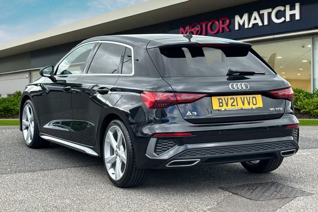 Audi A3 1.5 Tfsi 35 S Line Sportback Euro 6 Ss BV21VVO Black #2