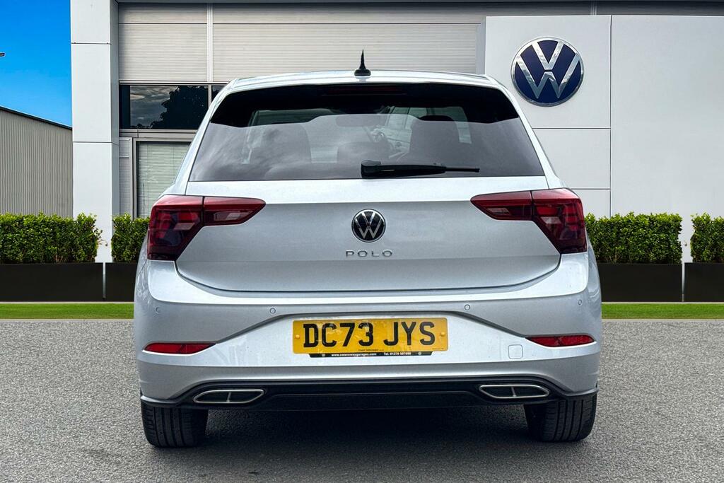 Volkswagen Polo 1.0 Tsi R-line Black Styling Pack, Bergamo Wh DC73JYS Silver #4