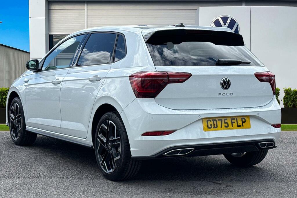 Volkswagen Polo 1.0 Tsi 115 Black Edition Dsg Delivery Mileag GD75FLP White #2