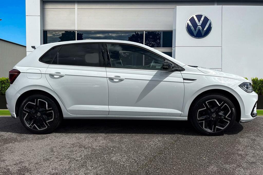 Volkswagen Polo 1.0 Tsi 115 Black Edition Dsg Delivery Mileag GD75FLP White #3