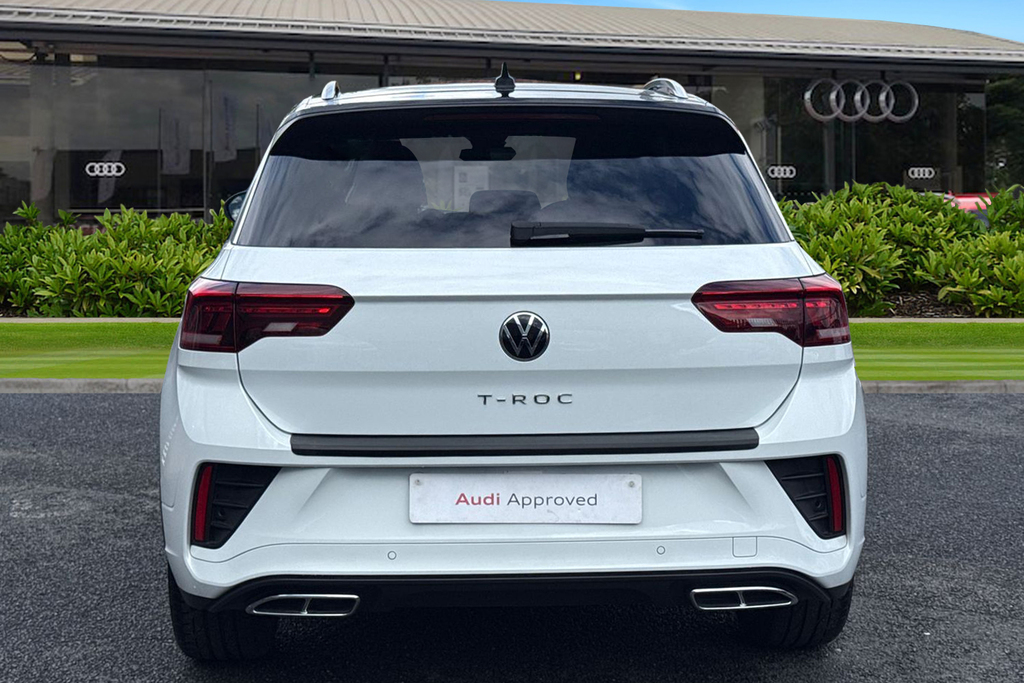 Volkswagen T-Roc 1.5 Tsi R-line Dsg White #4