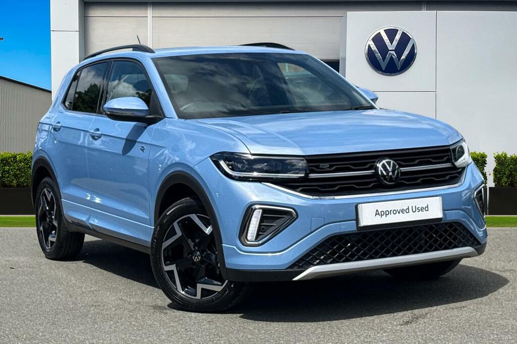 Volkswagen T-Cross 1.0 Tsi 115 R-line Dsg Iq.light , Rear View C Blue
