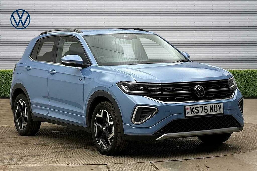 Volkswagen T-Cross 1.0 Tsi 115 R-line Dsg Iq.light , Rear View C Blue