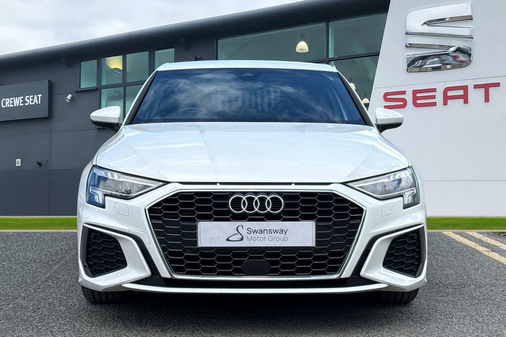 Audi A3 1.5 Tfsi 35 S Line Sportback S Tronic Euro 6 Ss White #5