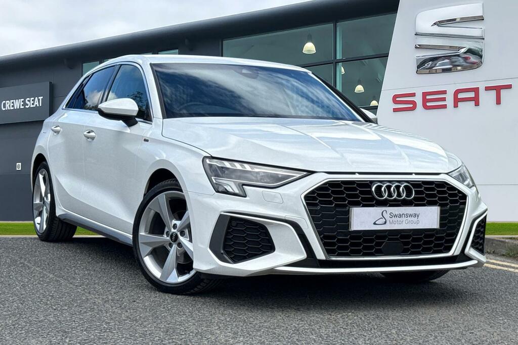Audi A3 1.5 Tfsi 35 S Line Sportback S Tronic Euro 6 Ss White