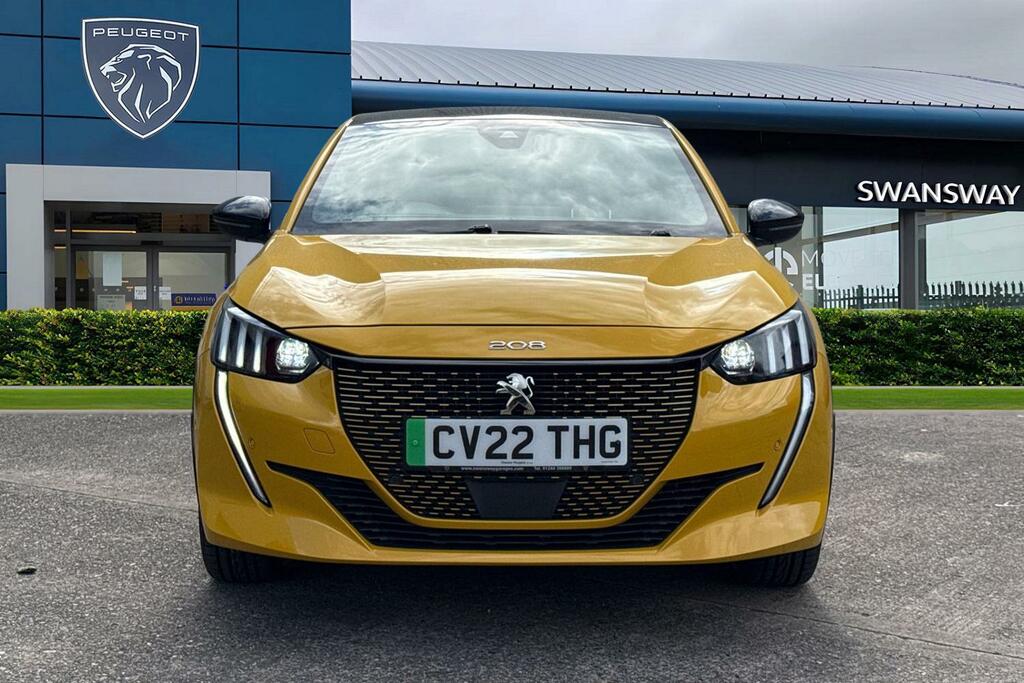 Peugeot e-208 50Kwh Gt 7Kw Charger Yellow #5