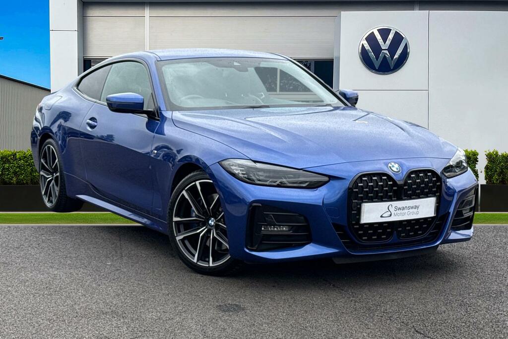 BMW 4 Series Gran Coupe 2.0 420D Mht M Sport Coupe Hybrid Blue