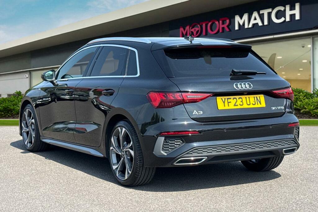Audi A3 1.0 Tfsi 30 S Line Sportback S Tronic Euro 6 Ss Black #2