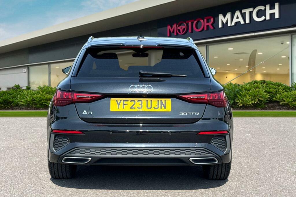 Audi A3 1.0 Tfsi 30 S Line Sportback S Tronic Euro 6 Ss Black #4