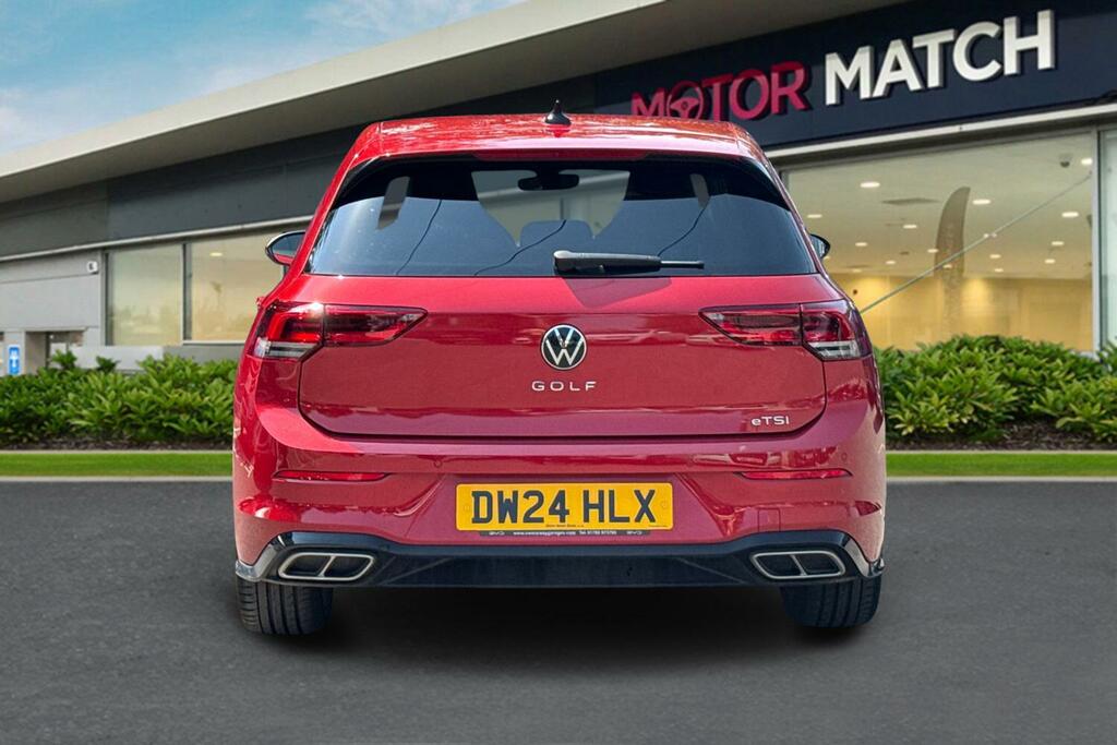 Volkswagen Golf 1.5 Etsi Mhev R-line Dsg Euro 6 Ss DW24HLX Red #4