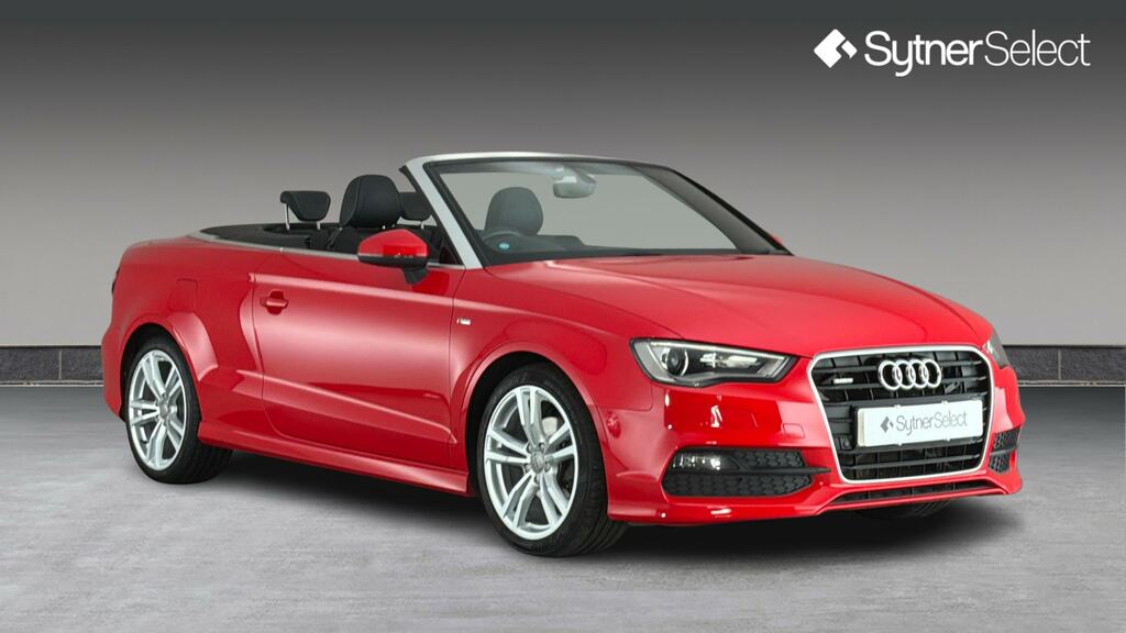 Audi A3 Cabriolet 2.0 Tdi Quattro S Line Nav Red #2