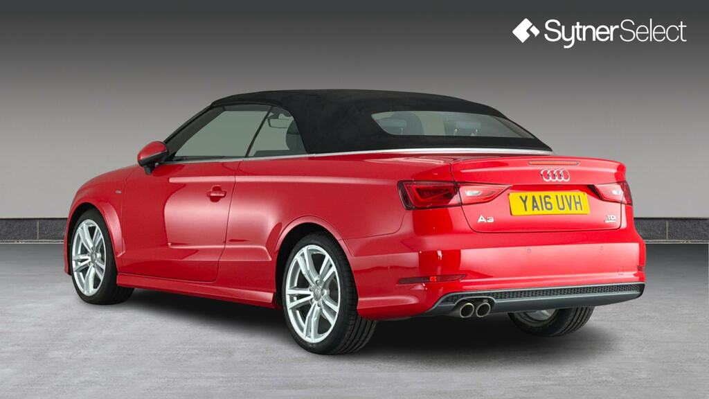 Audi A3 Cabriolet 2.0 Tdi Quattro S Line Nav Red #3