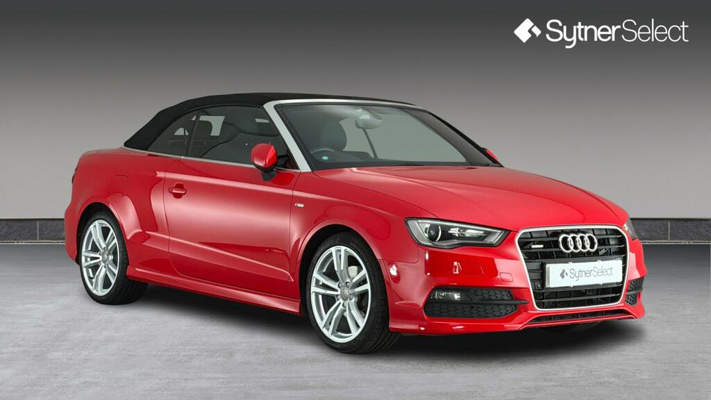 Audi A3 Cabriolet 2.0 Tdi Quattro S Line Nav Red