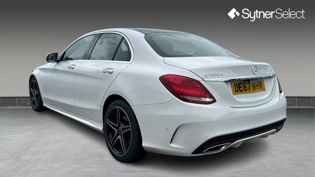 Mercedes-Benz C Class C250d Amg Line Premium 9G-tronic DE67NHX White #2