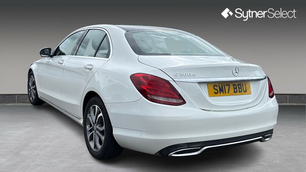 Mercedes-Benz C Class C200d Sport Premium SM17BBU White #2