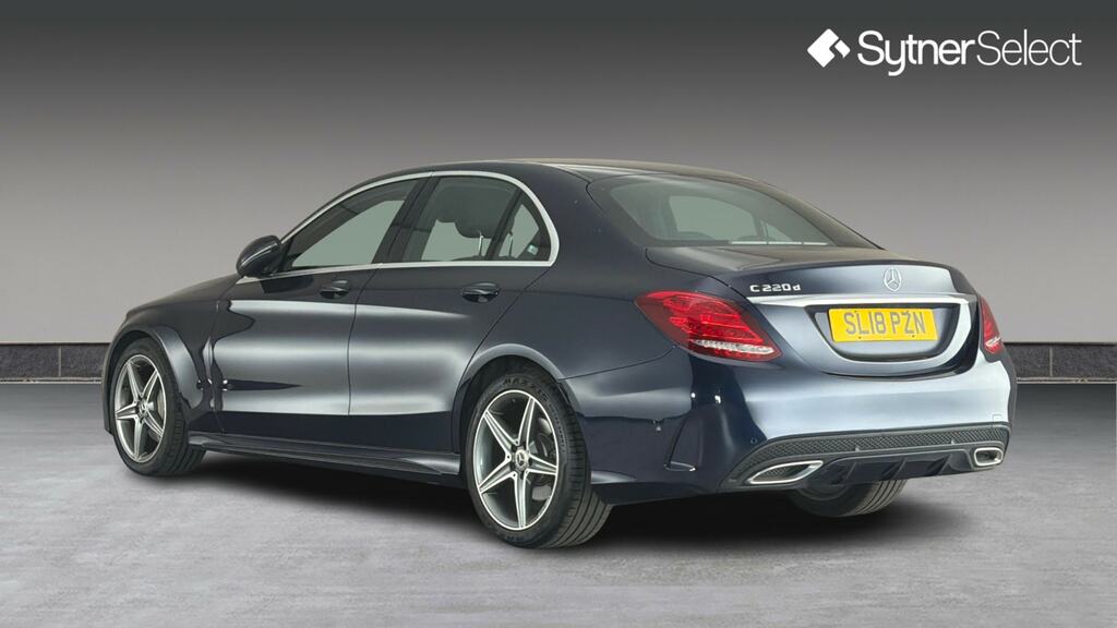 Mercedes-Benz C Class C220d Amg Line 9G-tronic SL18PZN Blue #2
