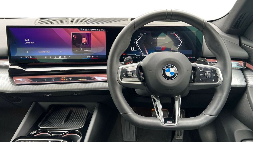BMW 5 Series 520I M Sport Pro YA25UKN Blue #5