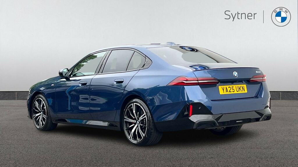 BMW 5 Series 520I M Sport Pro YA25UKN Blue #2