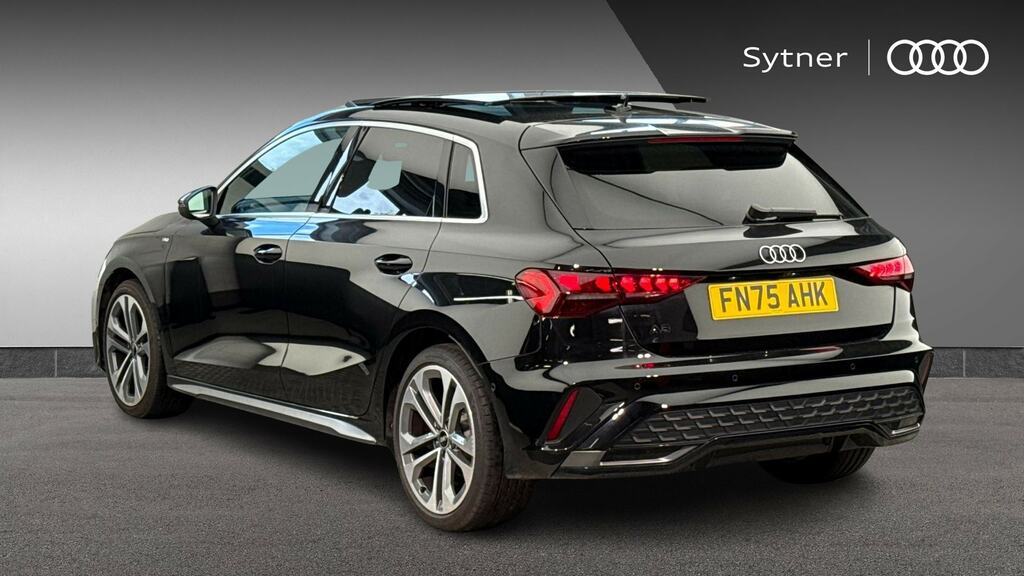 Audi A3 1.5 Tfsi 150 S Line S Tronic Tech Pack FN75AHK Black #3