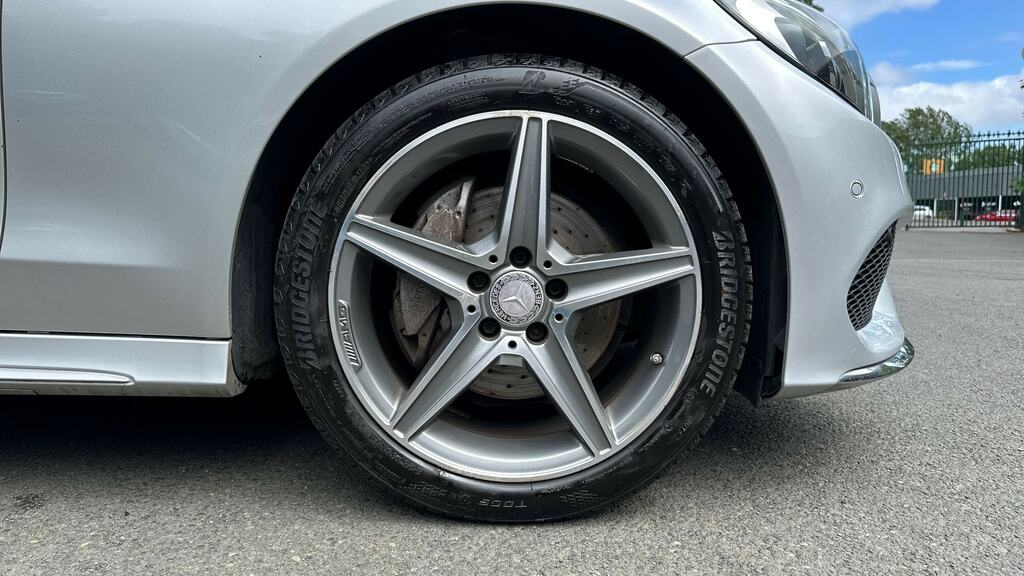 Mercedes-Benz C Class C200 Amg Line Silver #5