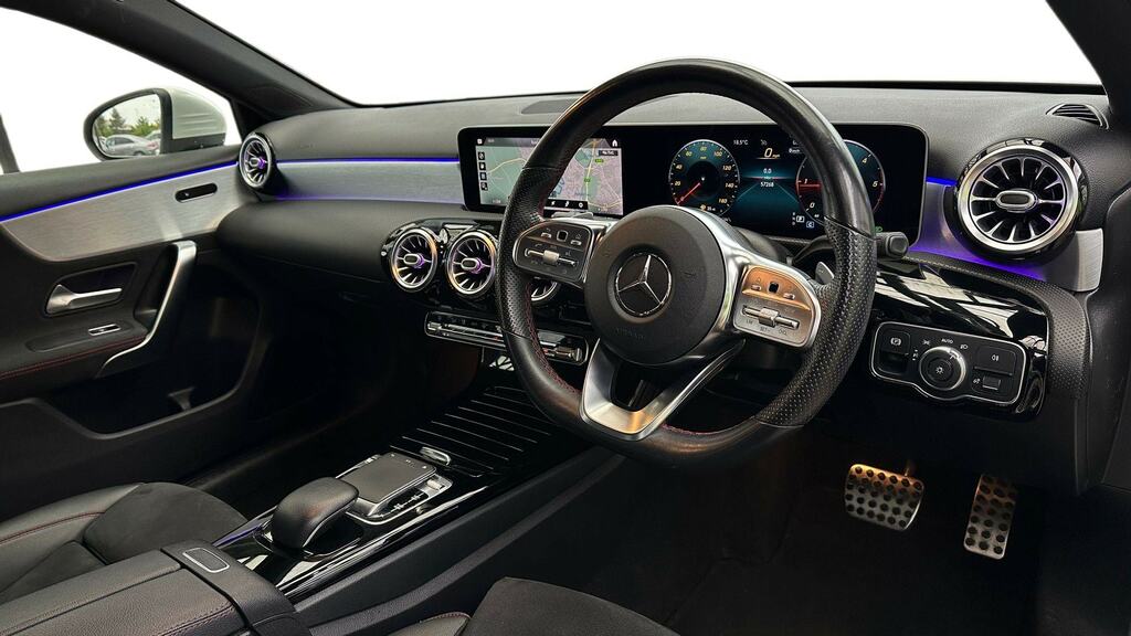 Mercedes-Benz A Class A180d Amg Line Premium NU69NWC White #3