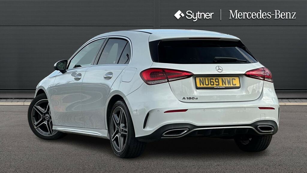 Mercedes-Benz A Class A180d Amg Line Premium NU69NWC White #2