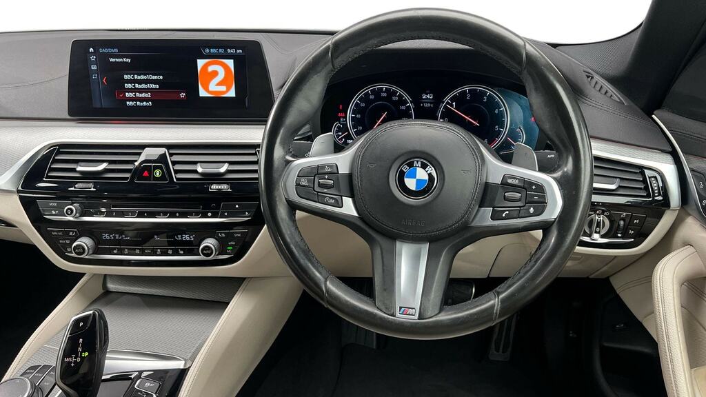 BMW 5 Series 520D M Sport VN18JWW Black #5