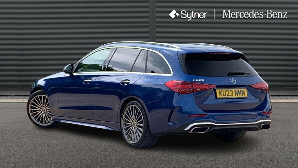 Mercedes-Benz C Class C200 Amg Line Premium 9G-tronic KU23NMM Blue #2