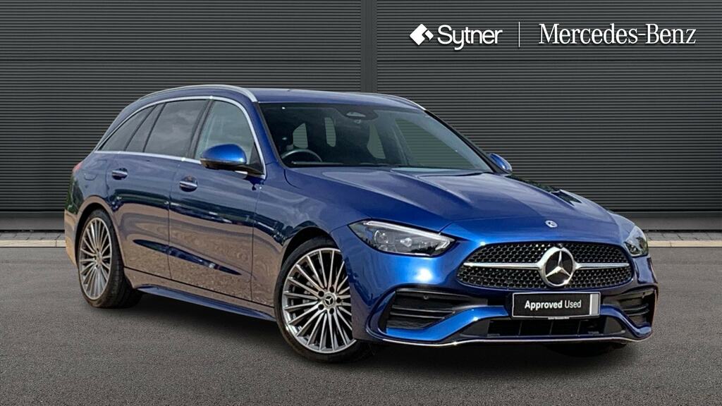 Mercedes-Benz C Class C200 Amg Line Premium 9G-tronic Blue