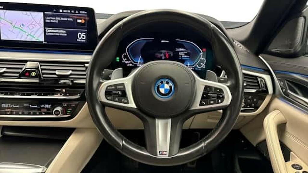 BMW 5 Series 530E Xdrive M Sport HT71UWU Blue #5