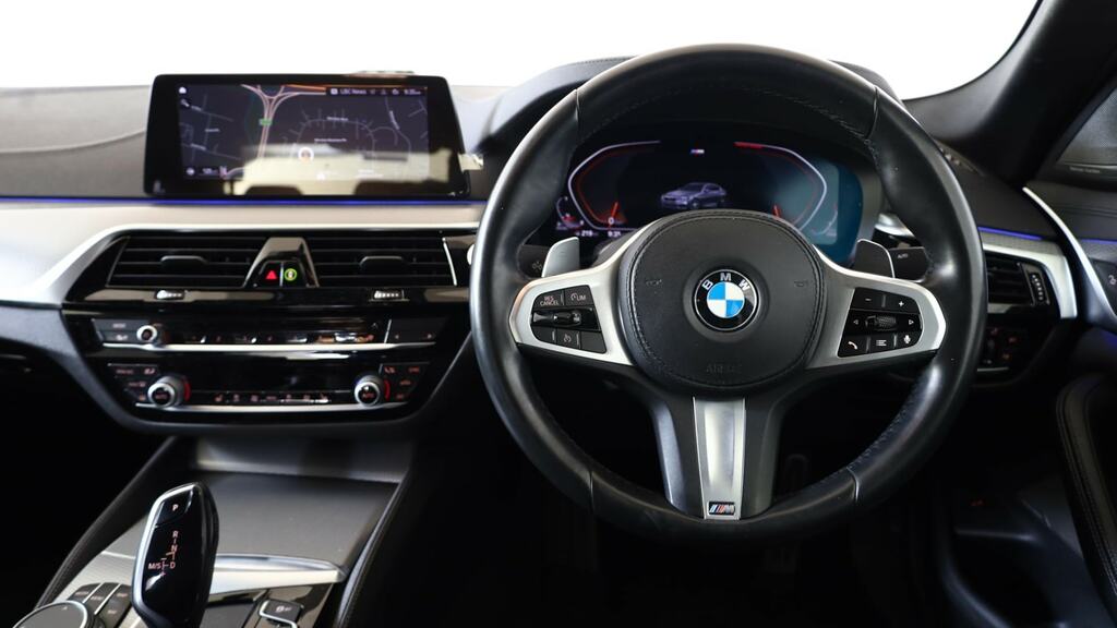 BMW 5 Series 520D Mht M Sport Blue #5