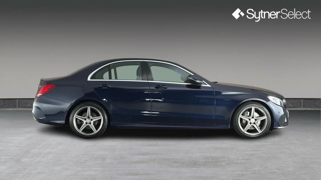 Mercedes-Benz C Class C220d Amg Line LS66CWY Blue #3