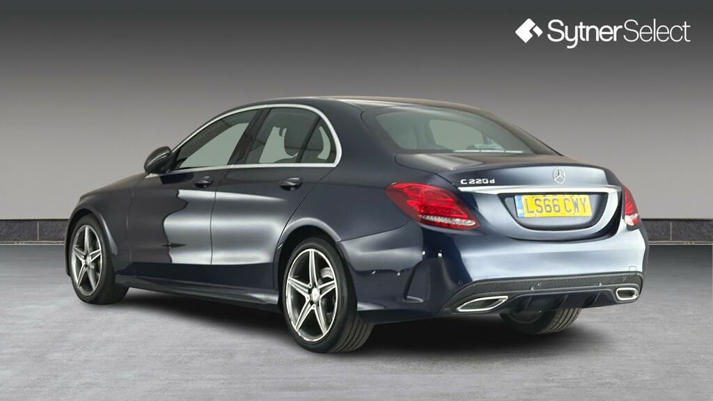 Mercedes-Benz C Class C220d Amg Line LS66CWY Blue #2