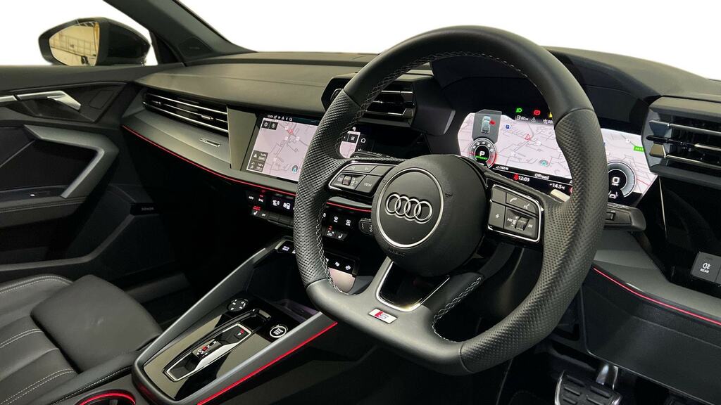 Audi A3 1.5 Tfsi 150 S Line S Tronic Tech Pack FP75UDN Black #6
