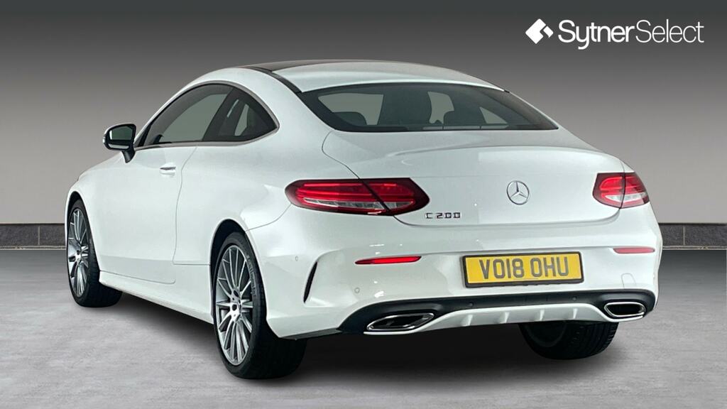 Mercedes-Benz C Class C200 Amg Line Premium 9G-tronic VO18OHU White #2