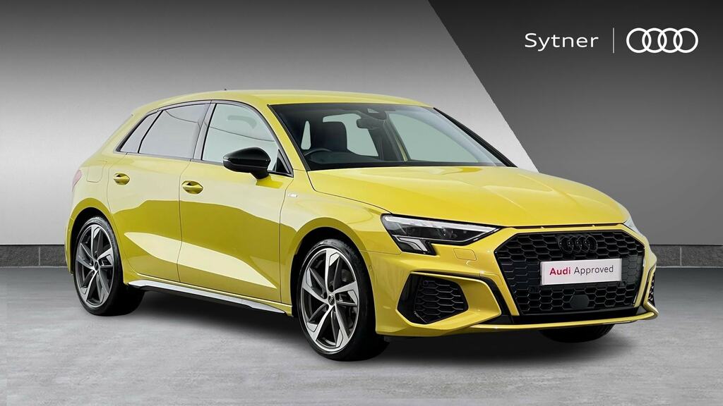Audi A3 35 Tfsi S Line S Tronic Tech Pack RK24LHW Yellow