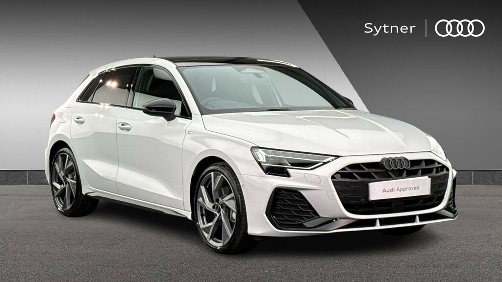 Audi A3 1.5 Tfsi 150 Black Ed S Tronic Tech Pack White
